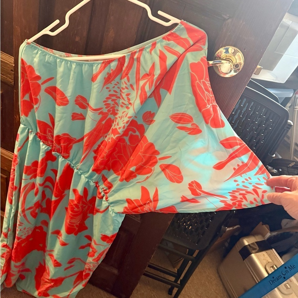 Floral One-Shoulder Dress